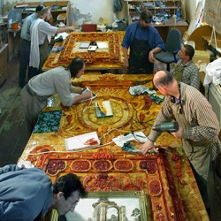 Tsarkoïe Selo - chambre d'ambre (artisans)