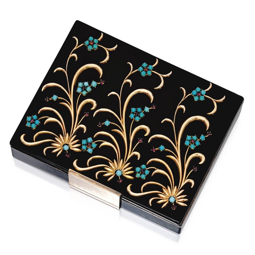 Silver, Gold, Colored Stone and Enamel Minaudière, Van Cleef & Arpels, France
