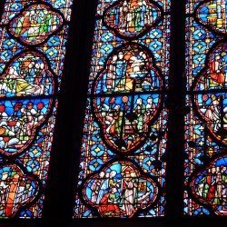 Sainte-Chapelle du Palais, Paris (vitrail, détail)