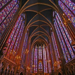 Nef supérieure de la Sainte-Chapelle du Palais, Paris