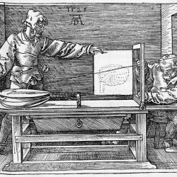 Albrecht Dürer (1471-1528 ) - gravure extraite de "Instructions sur la manière de mesurer" (1525)