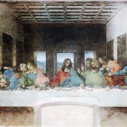 Léonard de Vinci (1452-1519) - La Cène (1494-1498), fresque du réfectoire du couvent dominicain de Santa Maria de le Grazie, à Milan)