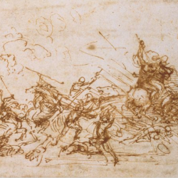 Léonard de Vinci (1452-1519) - Etude pour la bataille d’Anghiari