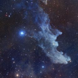 La nébuleuse de la Tête de Sorcière dans la constellation d'Orion.