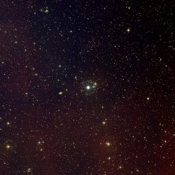 Nébuleuse de l'Oeil de chat, dans la constellation du Dragon (© ESA & Digitized Sky Survey)
