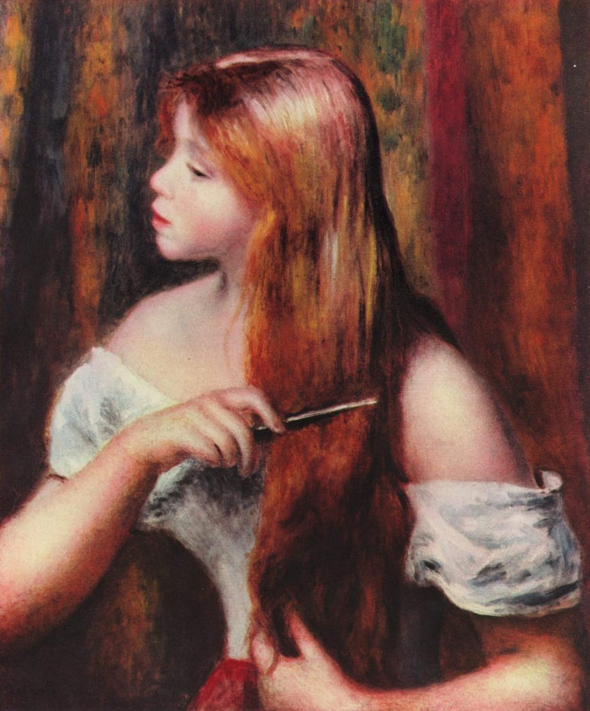 Auguste Renoir (1841-1919) - Jeune fille se coiffant les cheveux, 1894, Metropolitan Museum of Art, New York.