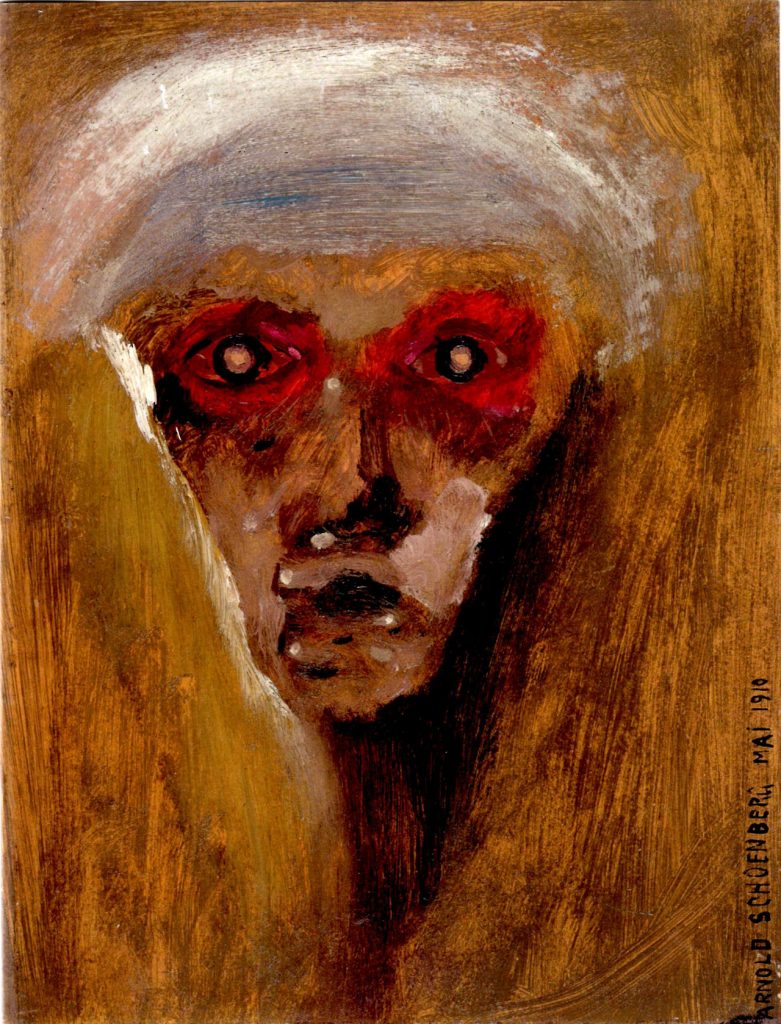 Arnold Schönberg - Der rote Blick (1910) (probablement un autoportrait du compositeur)