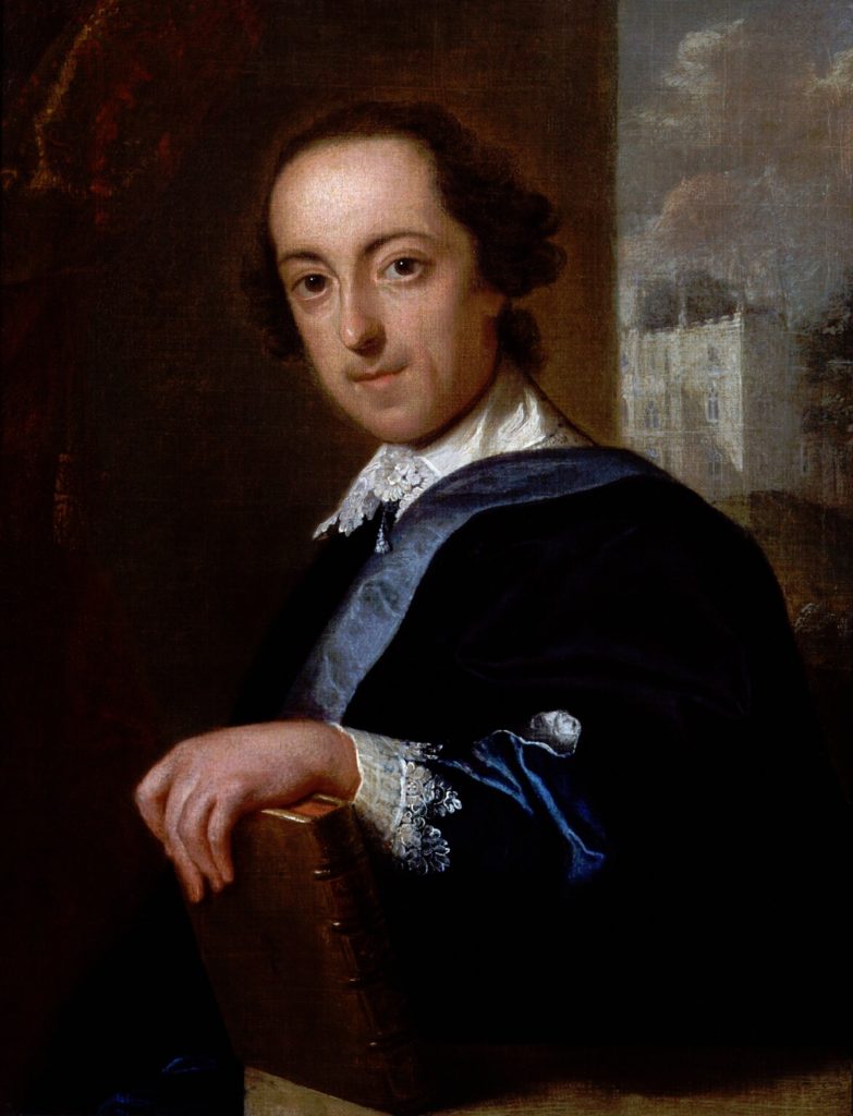 John Giles Eccardt (1720–1779) - portrait of Horace Walpole (1717-1797) vers 1754, National Portrait Gallery, Londres.