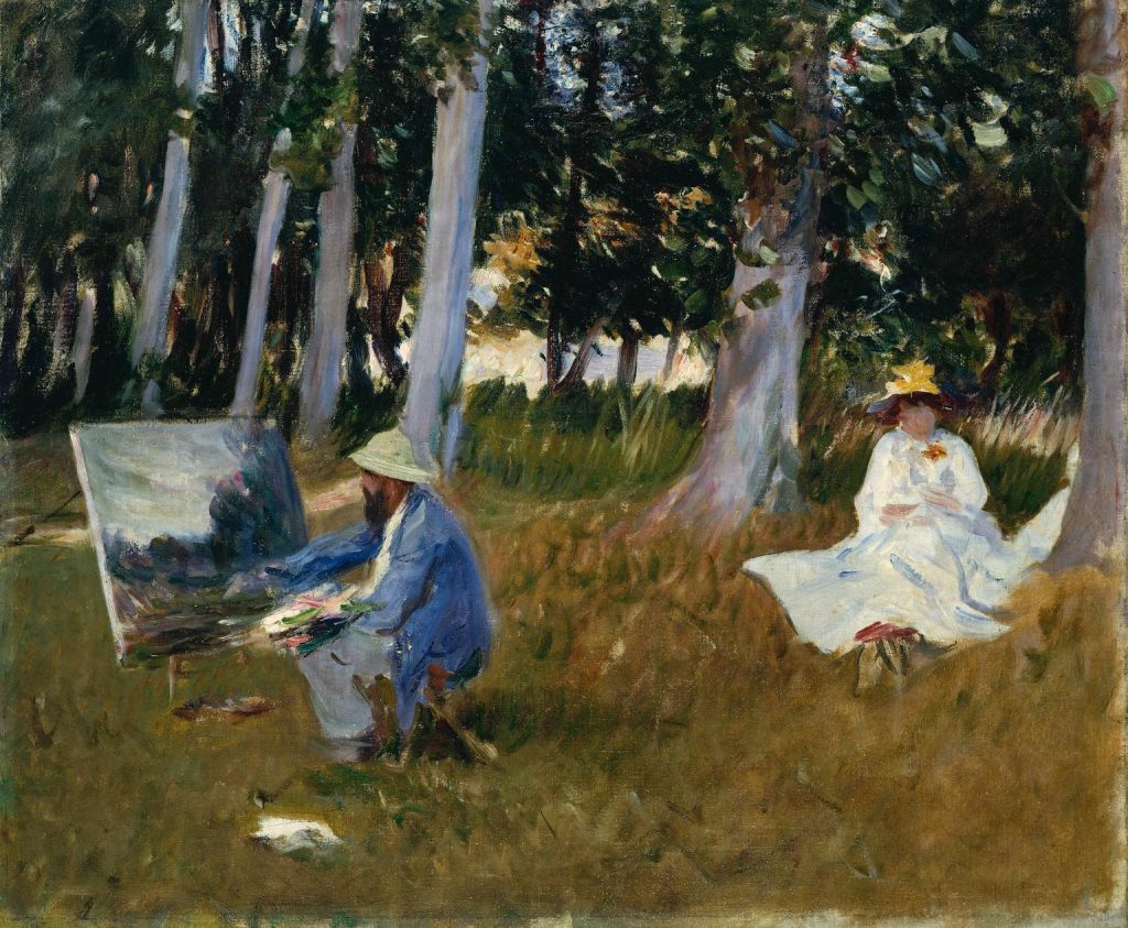 John Singer Sargent (1856-1925) - Claude Monet peignant à l’orée d'un bois, en 1885 (peinture produite par Miss Emily Sargent et Mrs Ormond grâce au National Art Collections Fund en 1925), Tate Modern, Londres