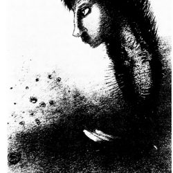 Odilon Redon (1840-1916) - Un coup de dés ... (illustration du poème de Mallarmé réalisée entre 1897 et 1898) ; album Ambroise Vollard (projet d'édition qui ne vit pas le jour).