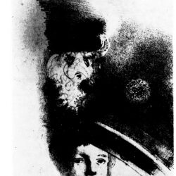 Odilon Redon (1840-1916) - Un coup de dés ... (illustration du poème de Mallarmé réalisée entre 1897 et 1898) ; album Ambroise Vollard (projet d'édition qui ne vit pas le jour).