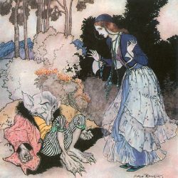 Arthur Rackham (1867-1939) - illustration du conte La Belle et la Bête